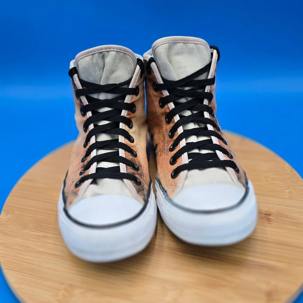 Converse Chuck Taylor All Star High Top Bleach Dyed Sneakers Shoes Fashion Men 7